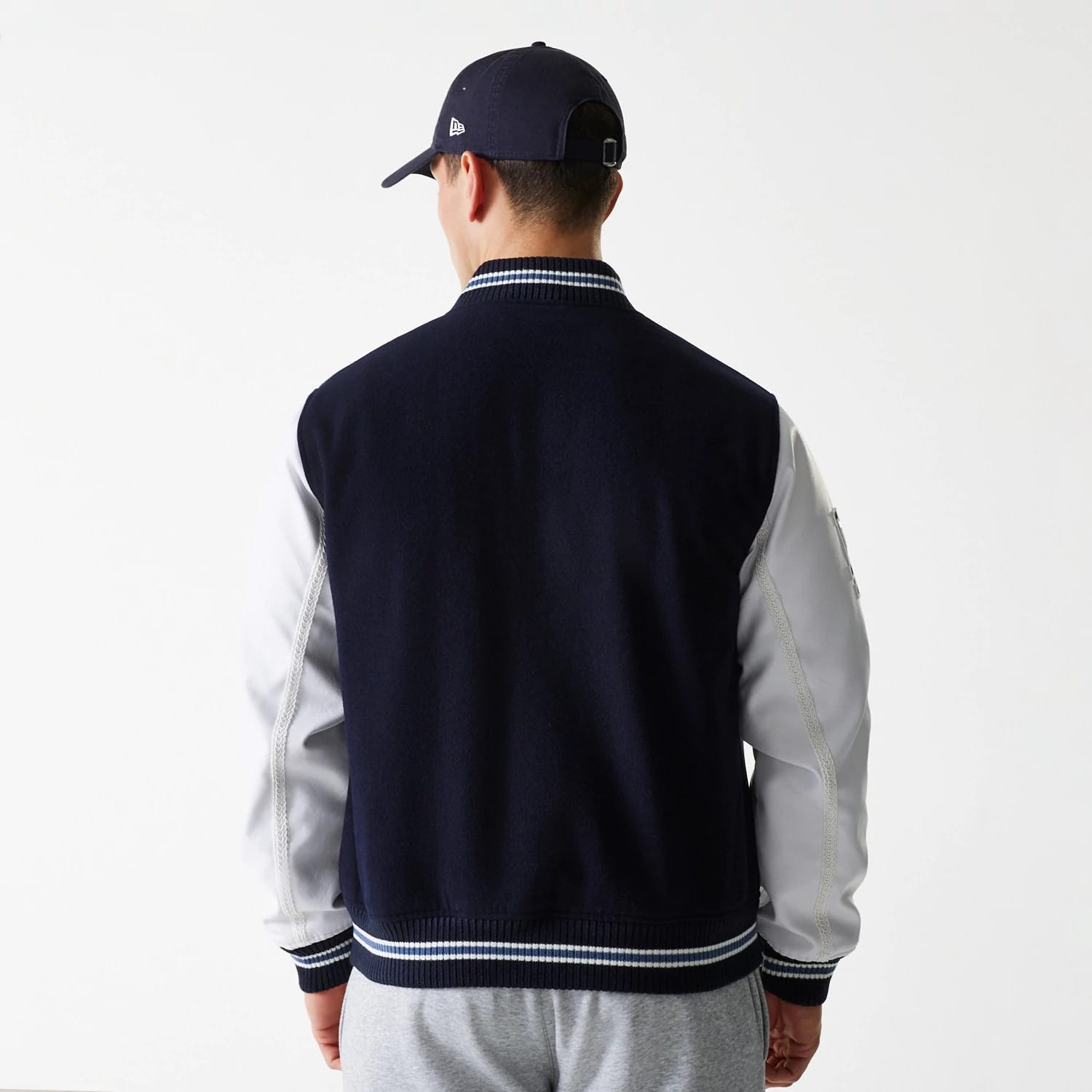LA Dodgers MLB Wordmark Navy Varsity Jacket-kentox