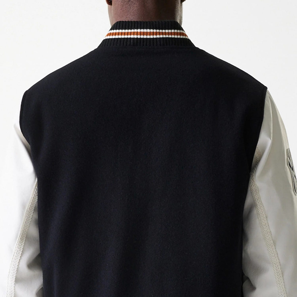 New York Yankees MLB Wordmark Black Varsity Jacket-zelvios
