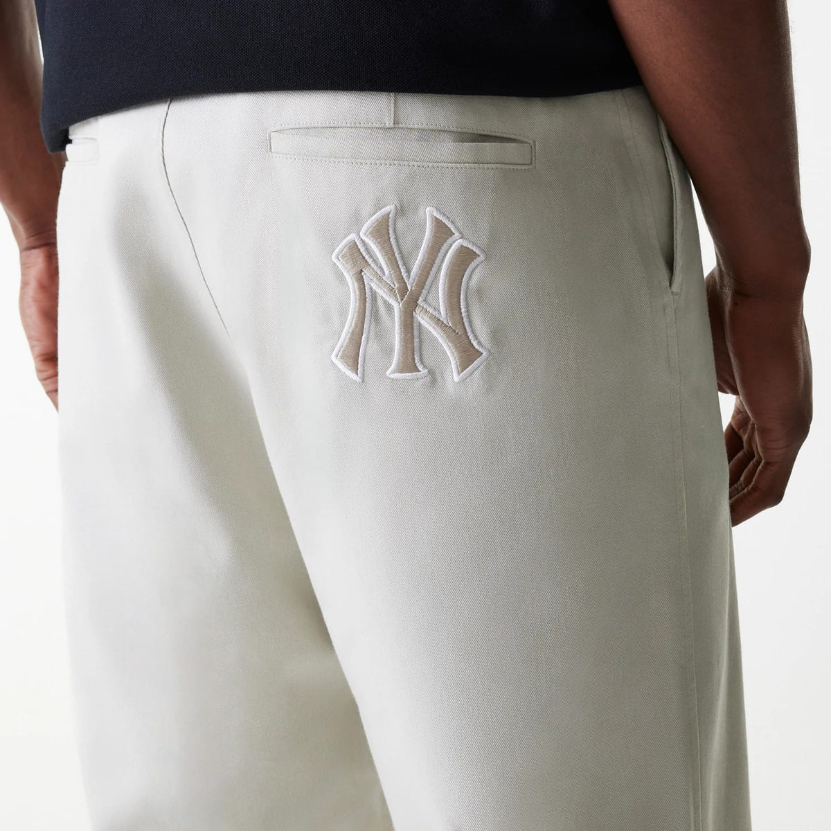 New York Yankees MLB Light Beige Chino Trousers-zelvios