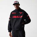 Chicago Bulls NBA Black Motorsports Jacket-kentox