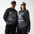 Las Vegas Raiders NFL Washed Super Bowl Grey Oversized Crew Neck Sweater-zelvios