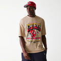 Kansas City Chiefs NFL Washed Super Bowl Beige Oversized T-Shirt-zelvios