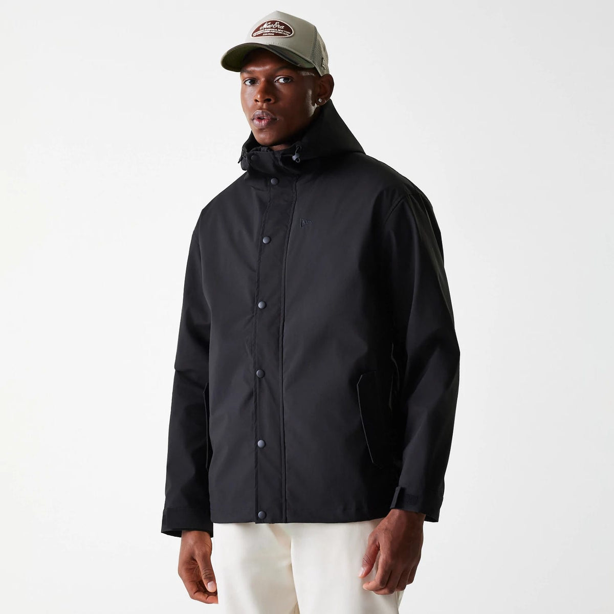 New Era Black Coach Jacket-zelvios