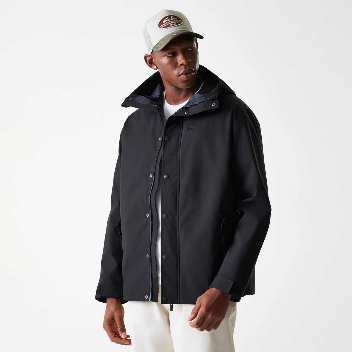 New Era Black Coach Jacket-zelvios