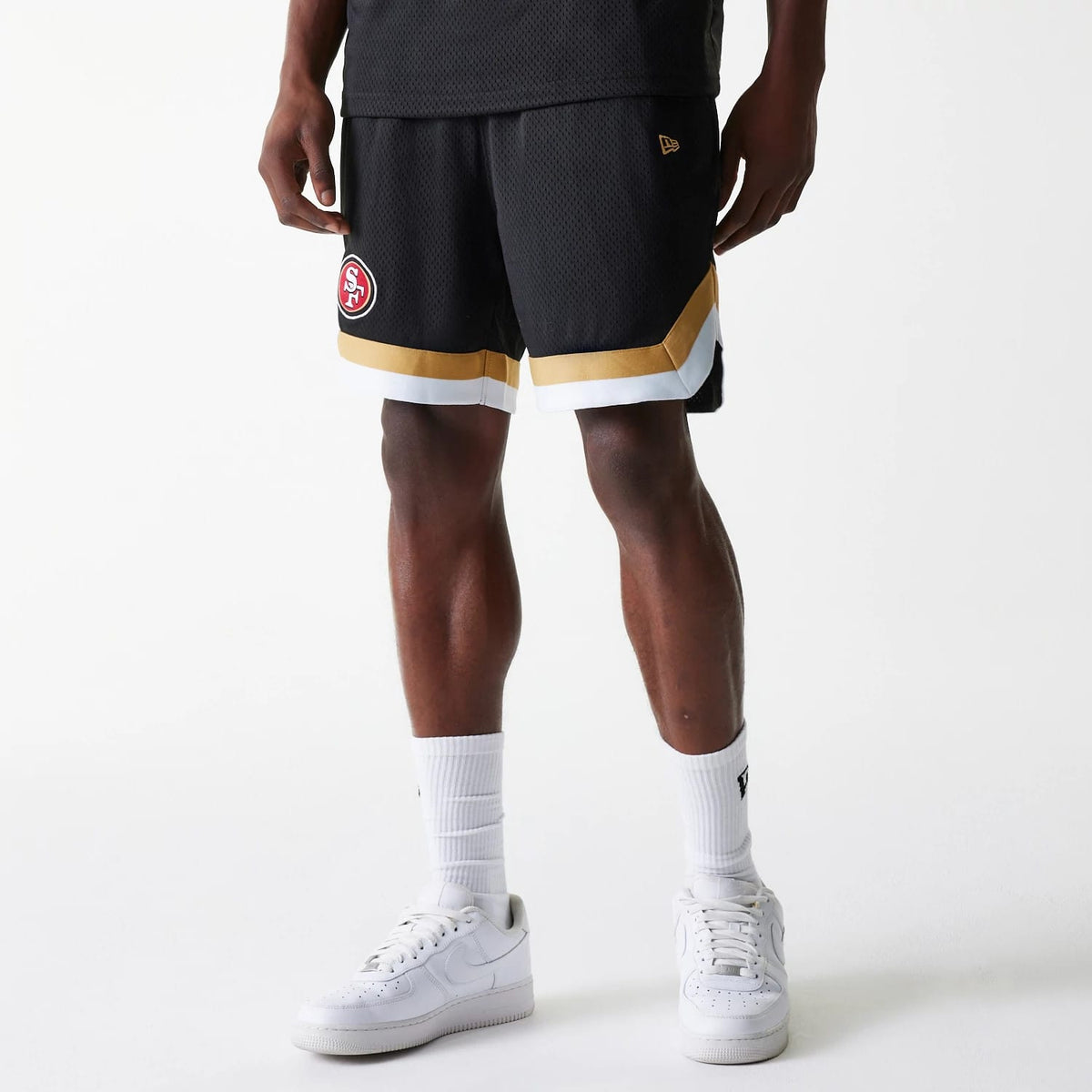 San Francisco 49ers NFL Mesh Black Shorts-zelvios