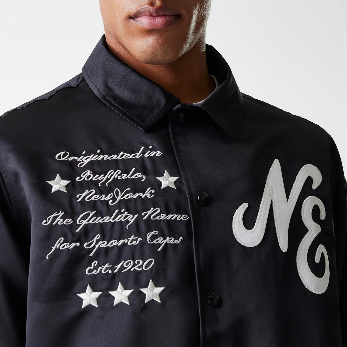New Era Black Coaches Jacket-zelvios