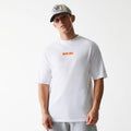 New Era Graphic White Oversized T-Shirt-zelvios