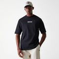 New Era Graphic Black Oversized T-Shirt-zelvios