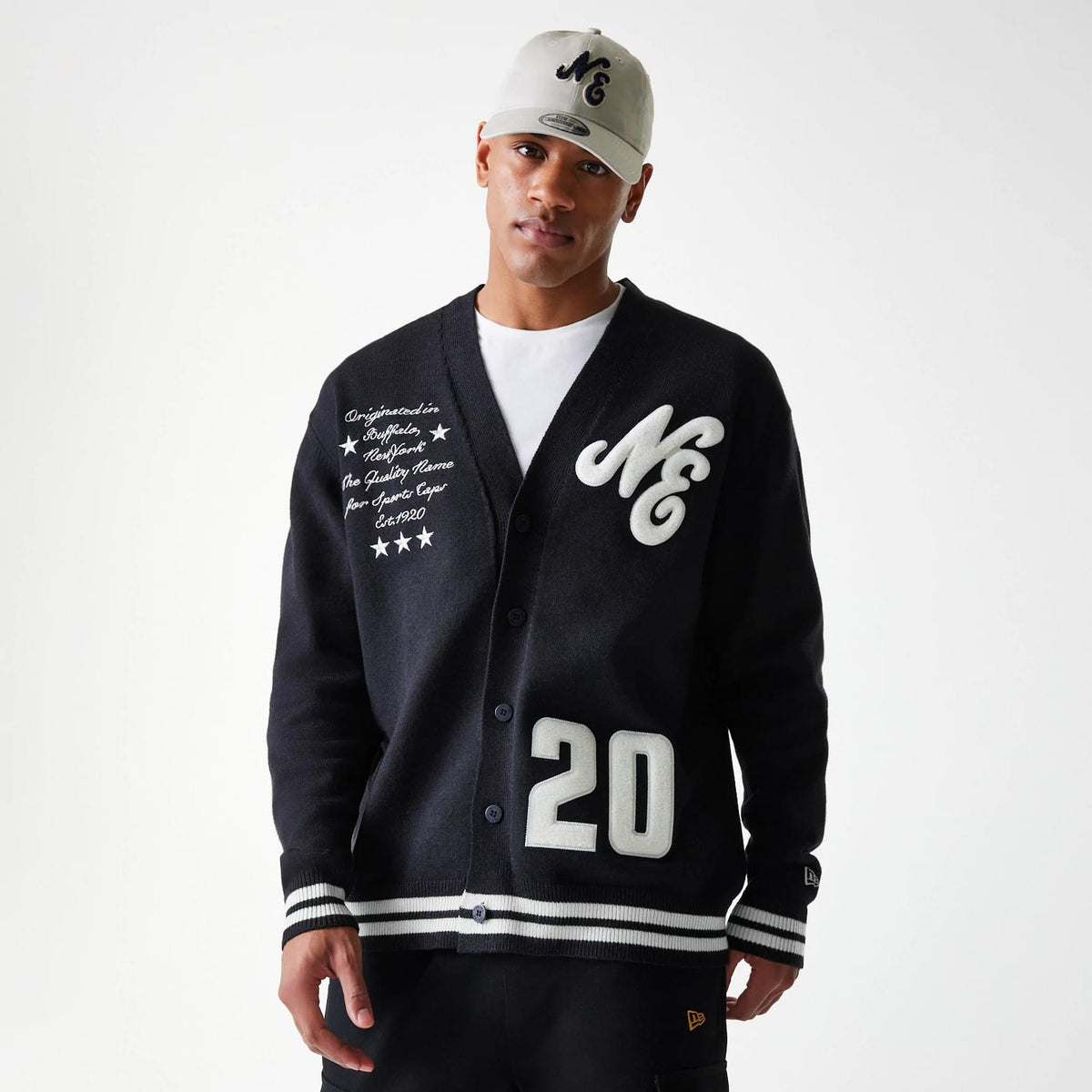 New Era Knit Black Cardigan-zelvios