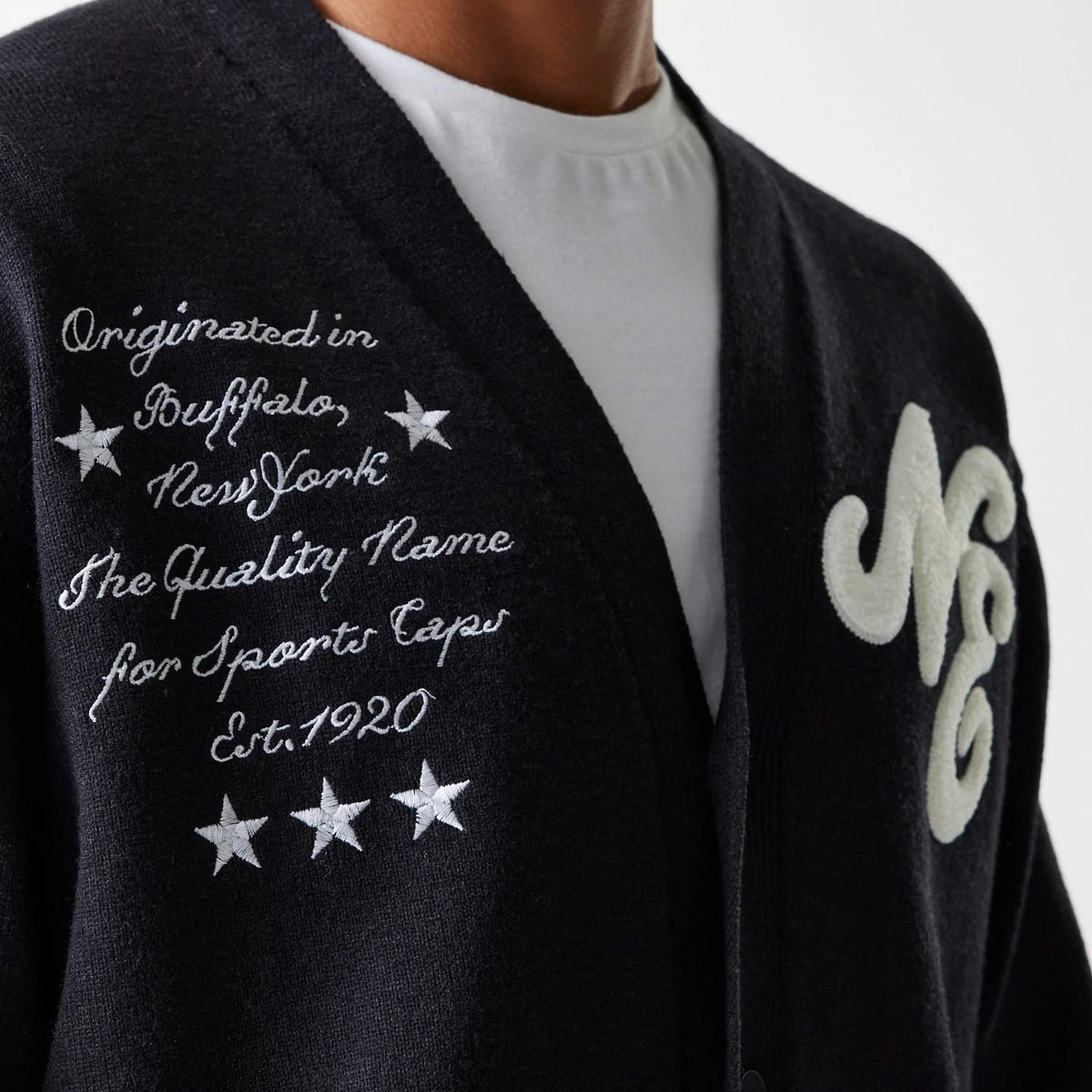 New Era Knit Black Cardigan-zelvios