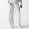 Womens New Era Pastel Grey Straight Leg Joggers-zelvios