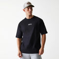 New Era Trucker Patch Black Oversized T-Shirt-zelvios