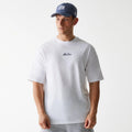 New Era Trucker Patch White Oversized T-Shirt-zelvios