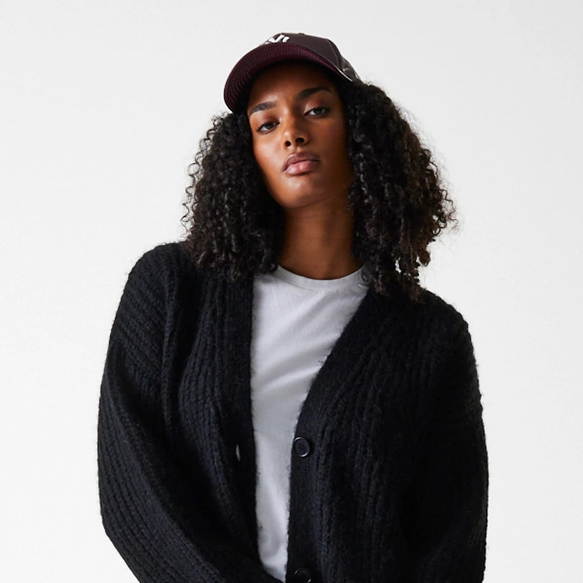 New York Yankees Womens MLB Knit Black Cardigan-zelvios