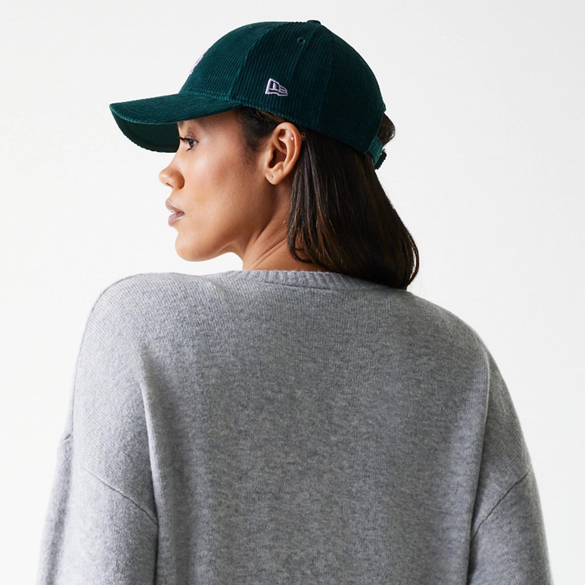 LA Dodgers Womens MLB Knit Grey Crew Neck Sweater-zelvios