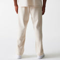 New Era Light Beige Straight Leg Joggers-zelvios