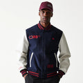 Red Bull Racing Dark Blue Varsity Jacket-zelvios