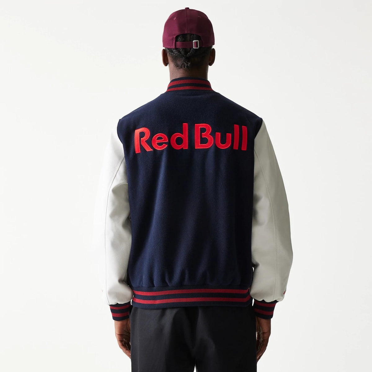 Red Bull Racing Dark Blue Varsity Jacket-zelvios