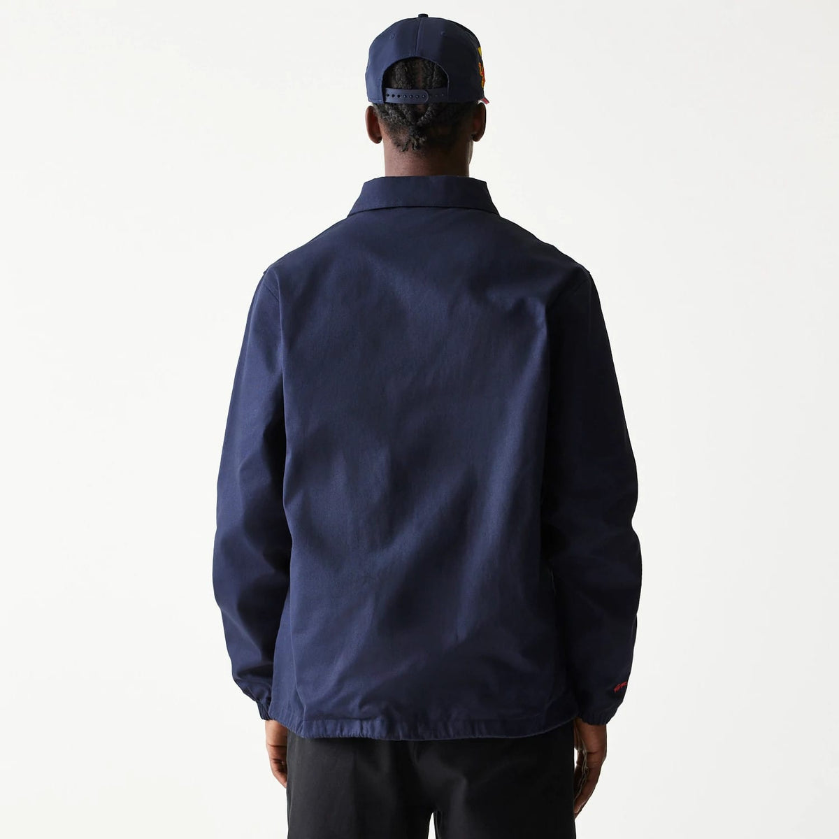 Red Bull Racing Dark Blue Oversized Coach Jacket-zelvios