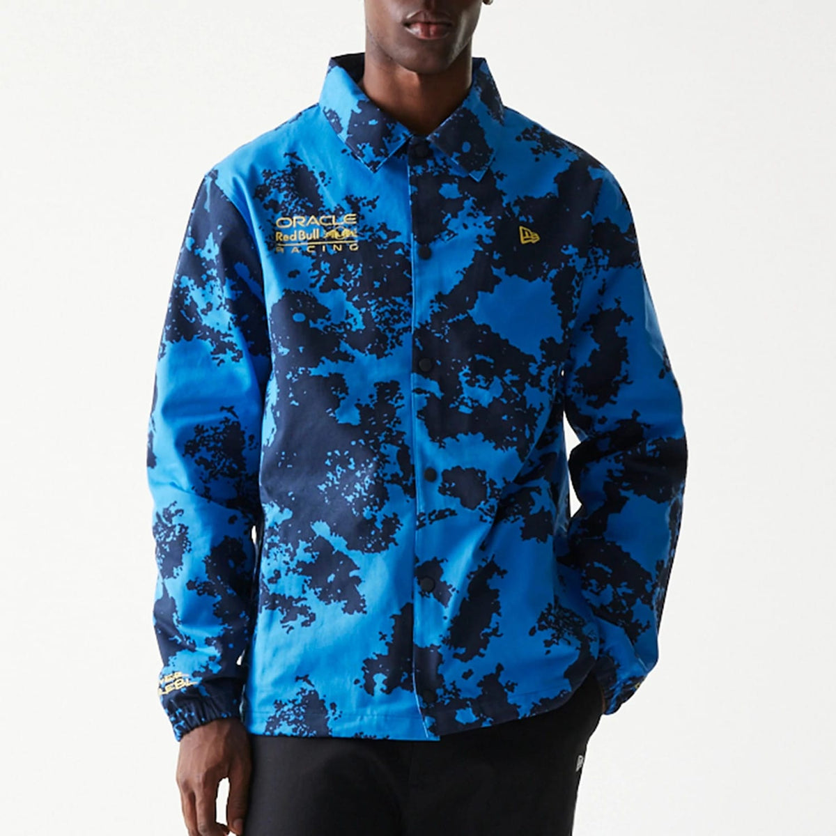 Red Bull Racing Blue Oversized Coach Jacket-zelvios