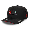 Recycled Aprilia Patch Black 9SEVENTY Stretch Snap Adjustable Cap-zelvios
