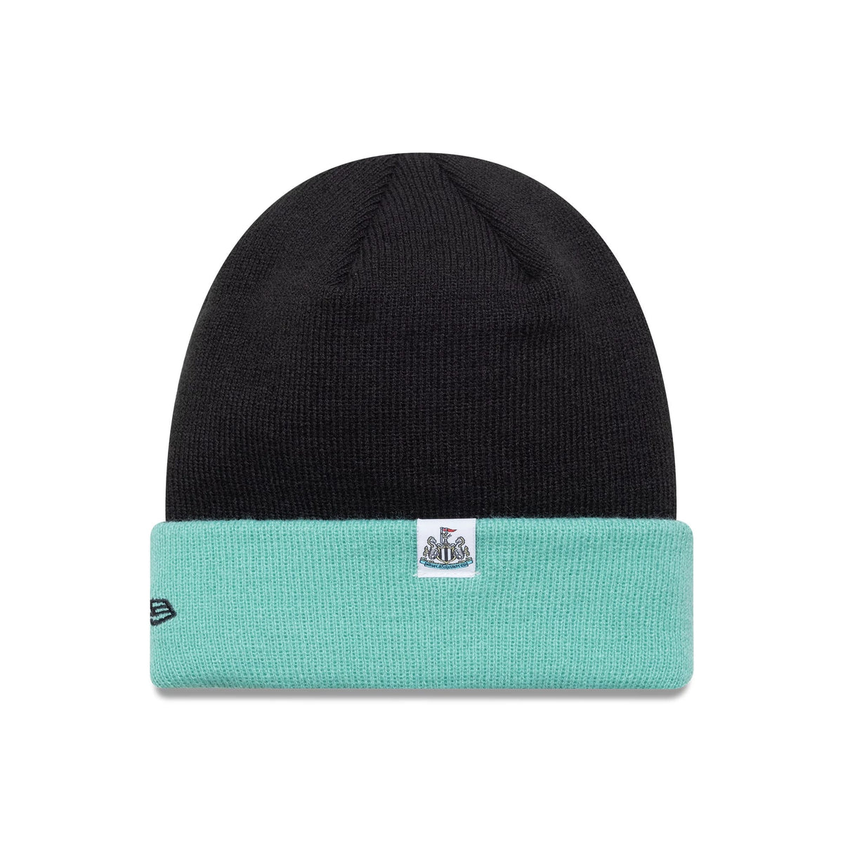 Newcastle United FC Youth Wordmark Black Cuff Knit Beanie Hat-zelvios