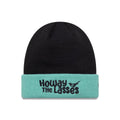 Newcastle United FC Youth Wordmark Black Cuff Knit Beanie Hat-zelvios