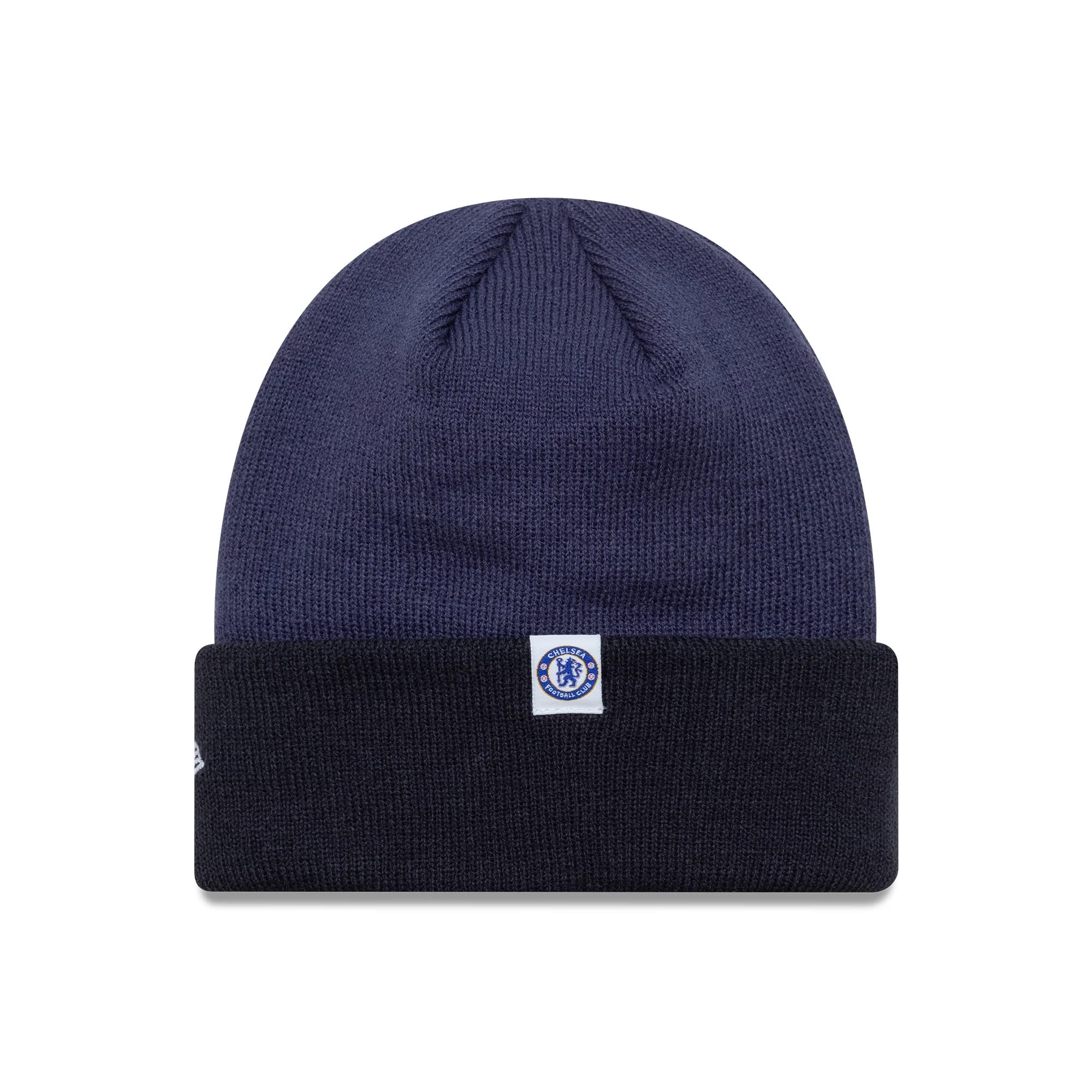 Chelsea FC Lion Crest Youth Wordmark Blue Cuff Knit Beanie Hat-kentox