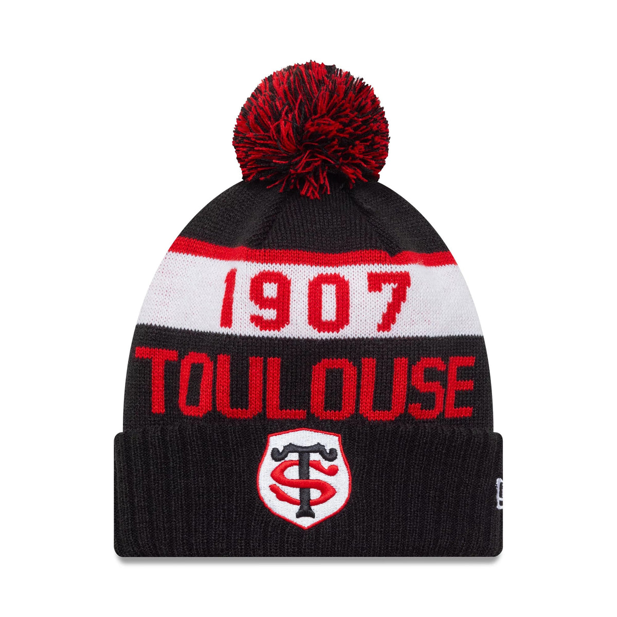 Stade Toulousain Kids Black Sport Knit Beanie Hat-zelvios