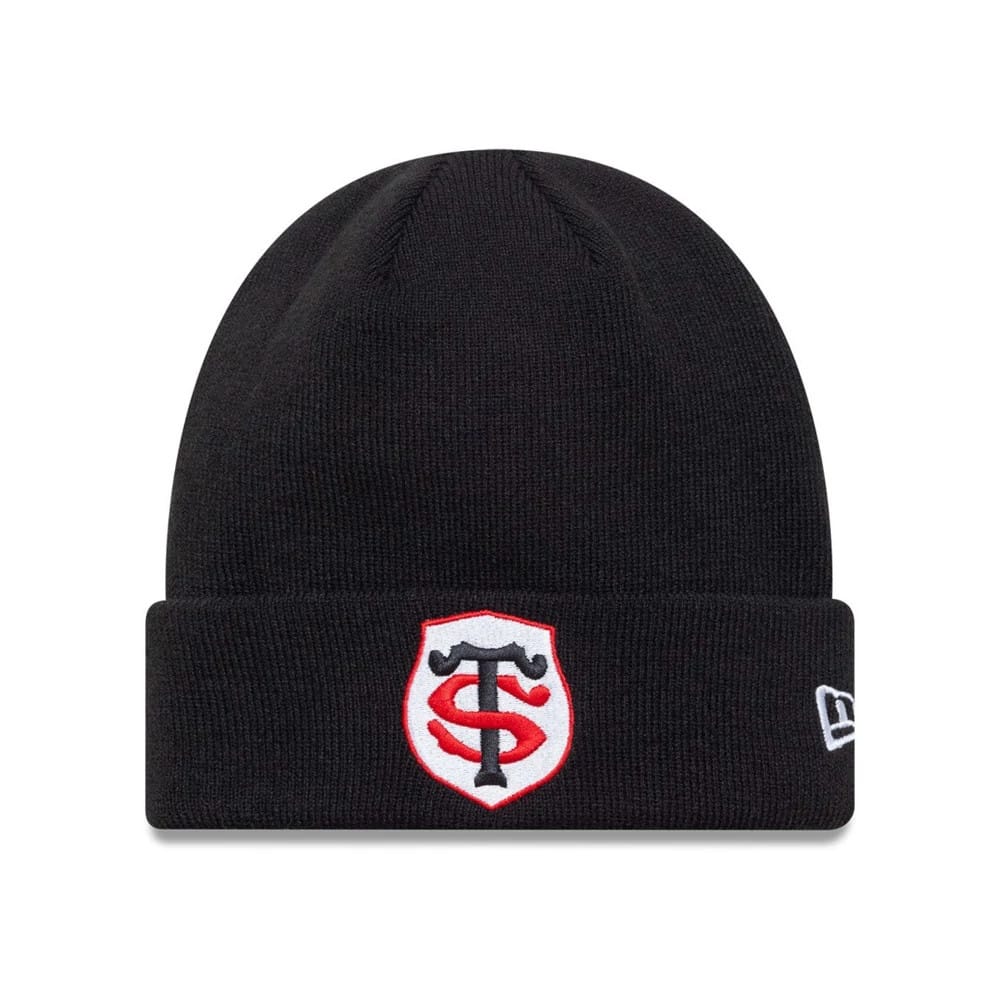 Stade Toulousain Core Black Cuff Knit Beanie Hat-zelvios