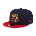 Toledo Mud Hens MiLB Theme Night Navy 59FIFTY Fitted Cap-zelvios