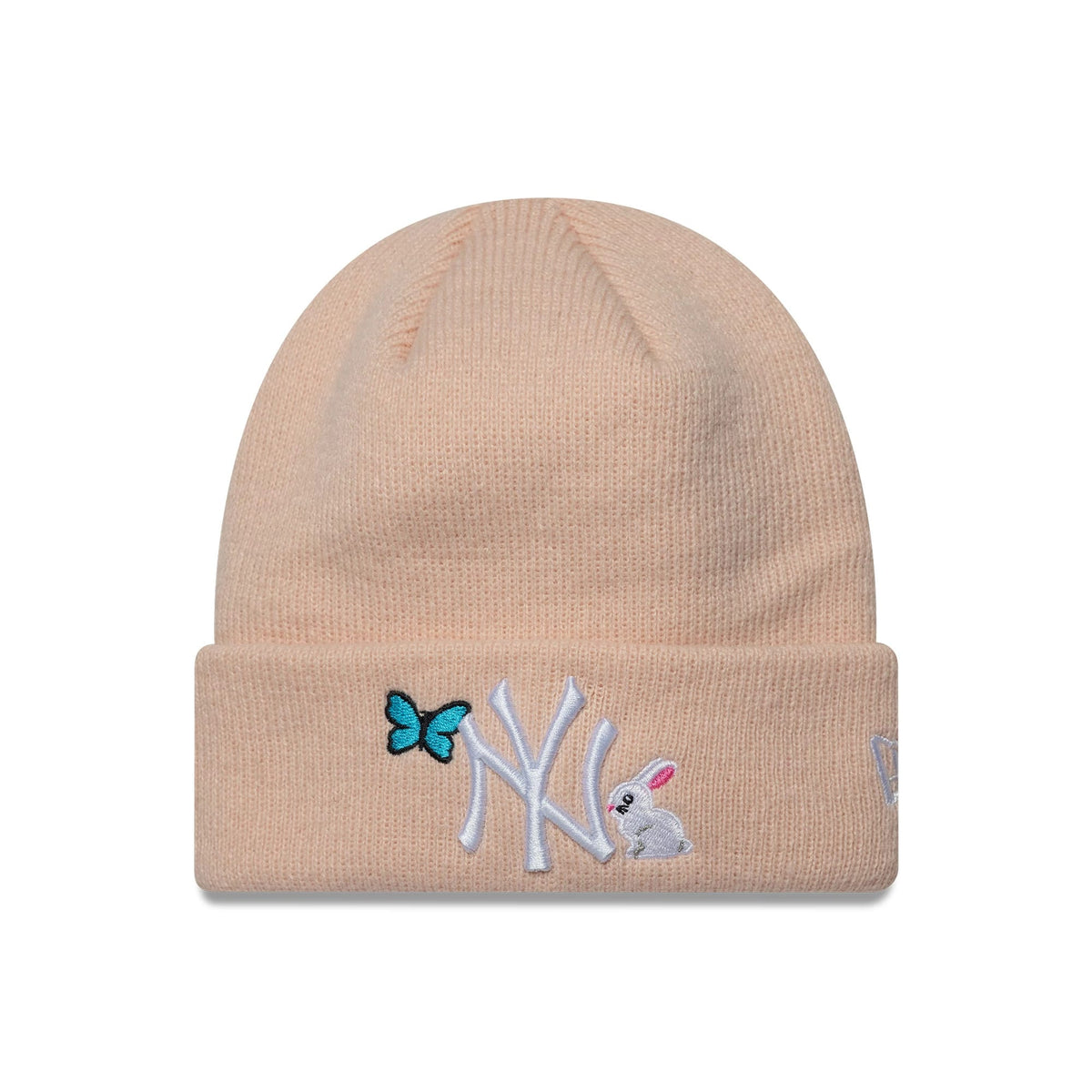 New York Yankees Toddler MLB Icon Pastel Pink Cuff Knit Beanie Hat-zelvios