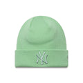 New York Yankees MLB League Essential Pastel Green Cuff Knit Beanie Hat-zelvios