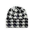 New Era Houdstooth Black Cuff Knit Beanie Hat-zelvios
