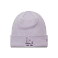 LA Dodgers MLB League Essential Pastel Purple Cuff Knit Beanie Hat-zelvios