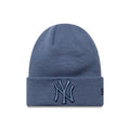 New York Yankees Youth MLB League Essential Dark Blue Cuff Knit Beanie Hat-zelvios
