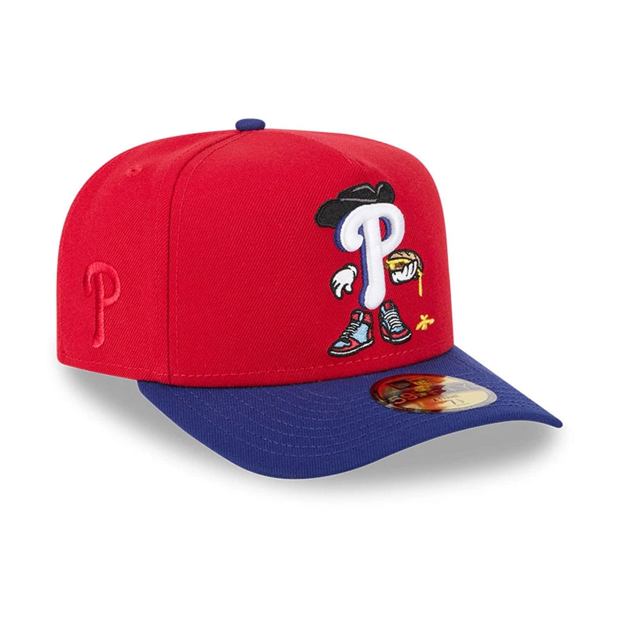 Philadelphia Phillies MLB Cartoon Red 59FIFTY A-Frame Fitted Cap-zelvios