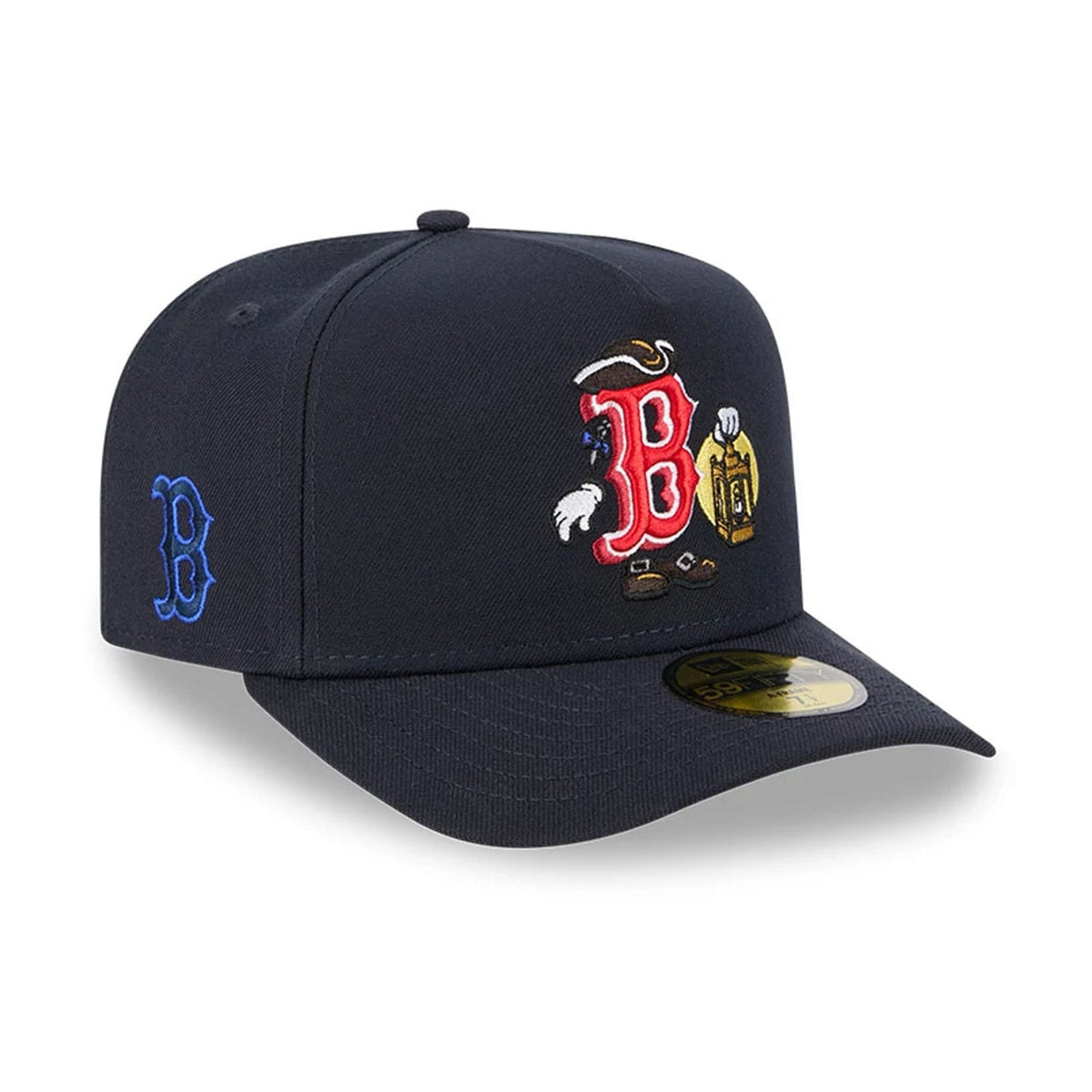 Boston Red Sox MLB Cartoon Navy 59FIFTY A-Frame Fitted Cap-zelvios