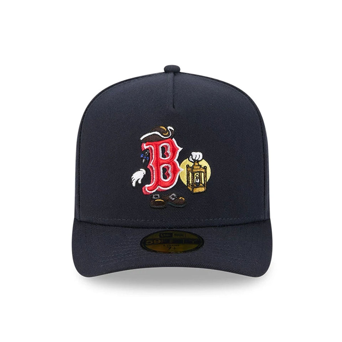 Boston Red Sox MLB Cartoon Navy 59FIFTY A-Frame Fitted Cap-zelvios