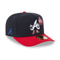 Atlanta Braves MLB Cartoon Navy 59FIFTY A-Frame Fitted Cap-zelvios