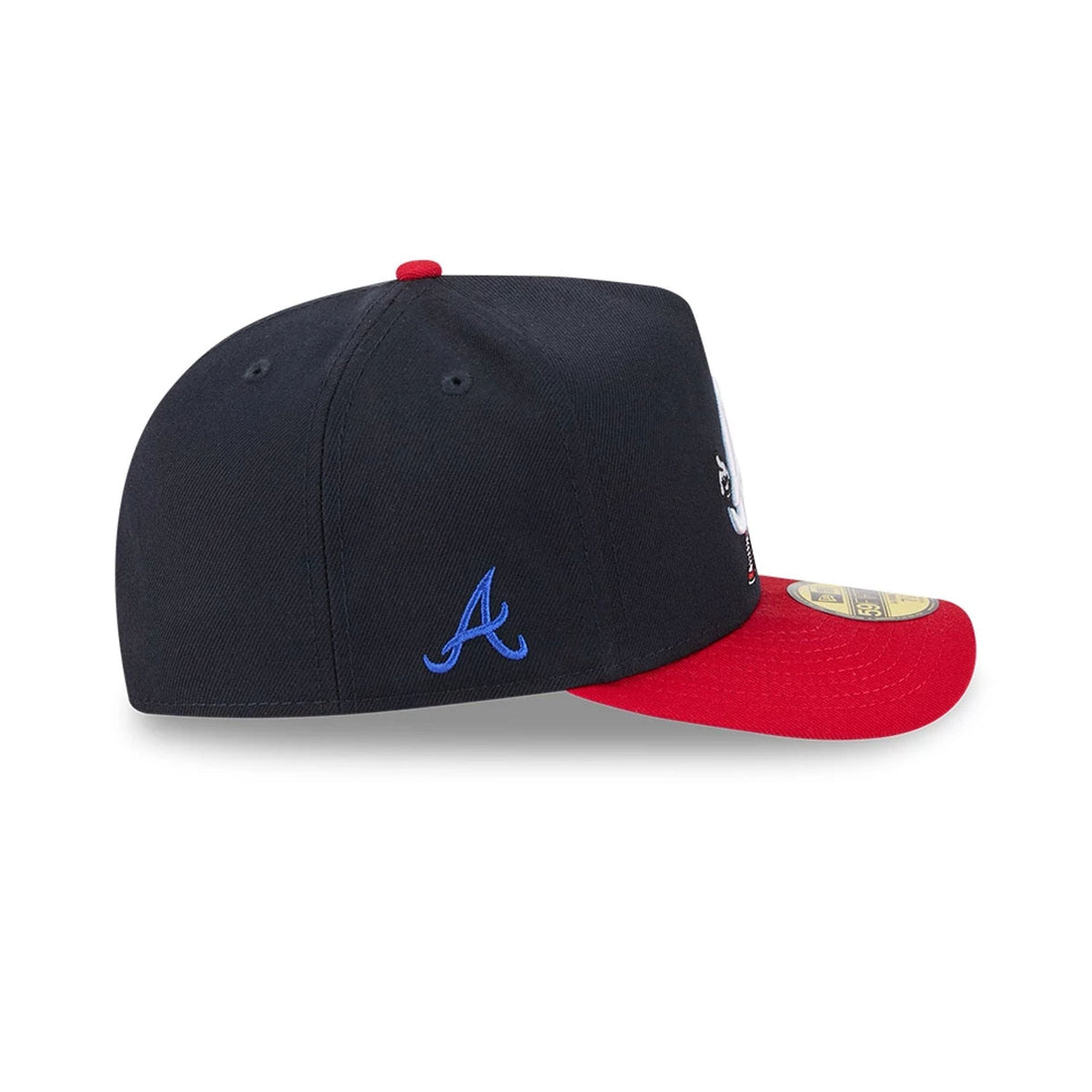 Atlanta Braves MLB Cartoon Navy 59FIFTY A-Frame Fitted Cap-zelvios