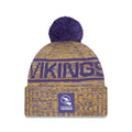 Minnesota Vikings NFL Sideline Purple Sport Knit Beanie Hat-zelvios