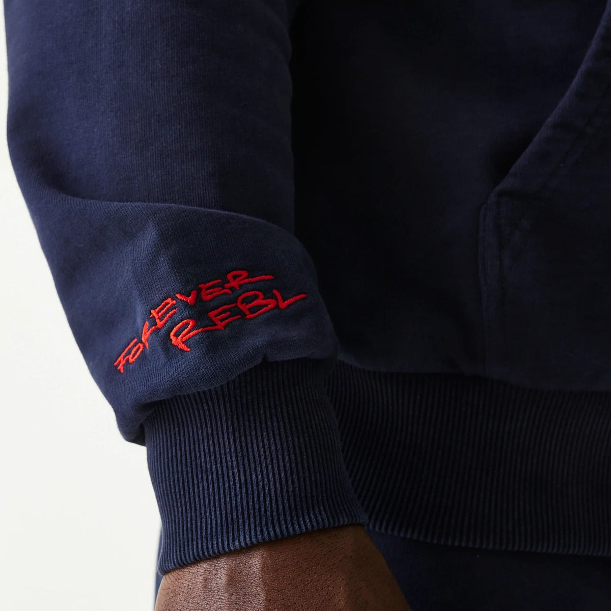 Red Bull Racing Dark Blue Oversized Full Zip Hoodie-zelvios
