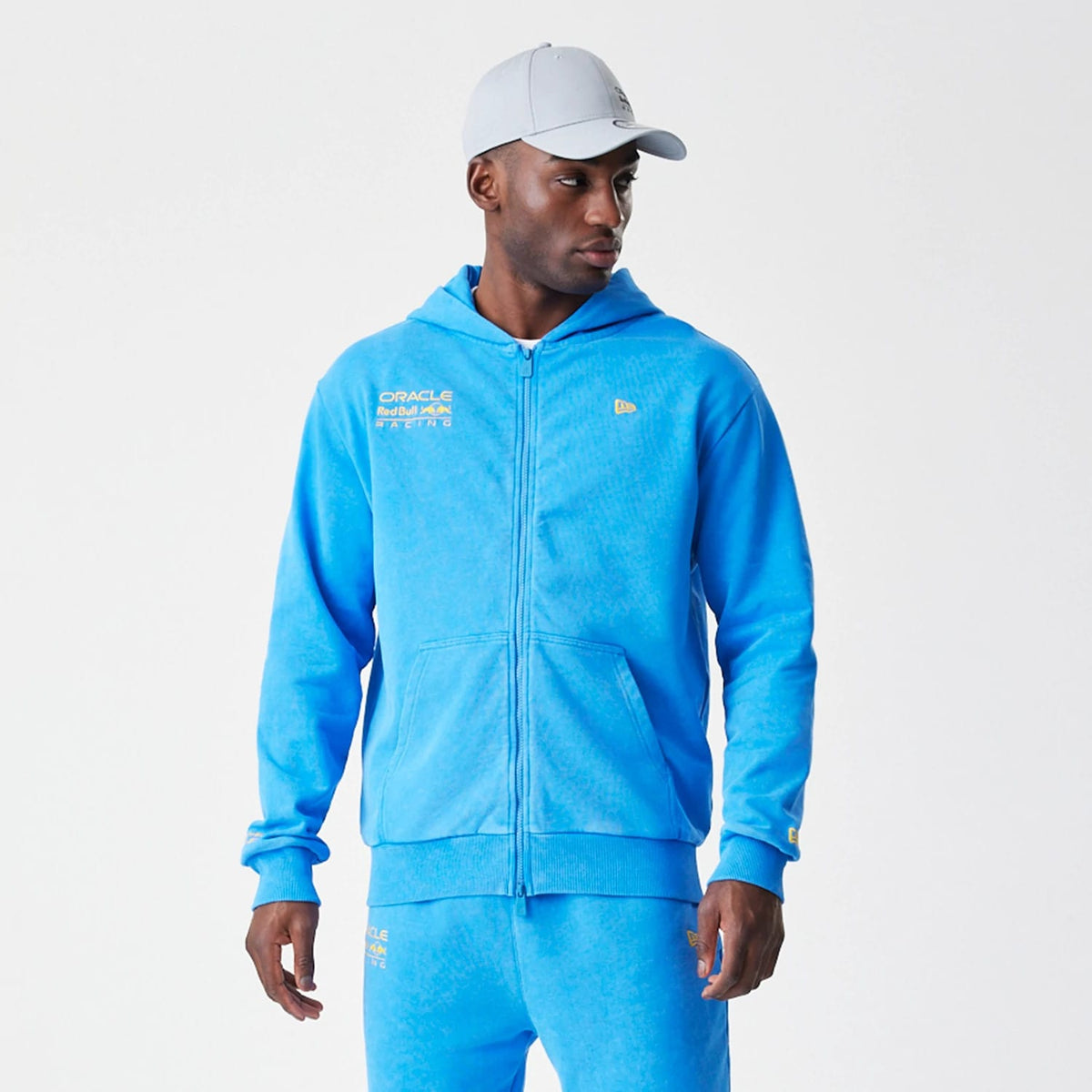 Red Bull Racing Blue Oversized Full Zip Hoodie-zelvios