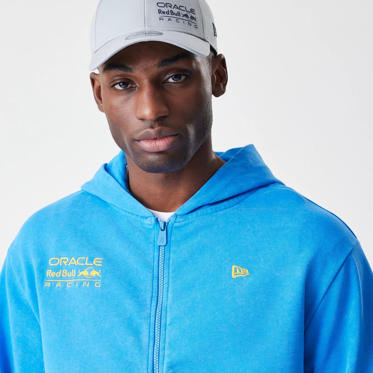 Red Bull Racing Blue Oversized Full Zip Hoodie-zelvios