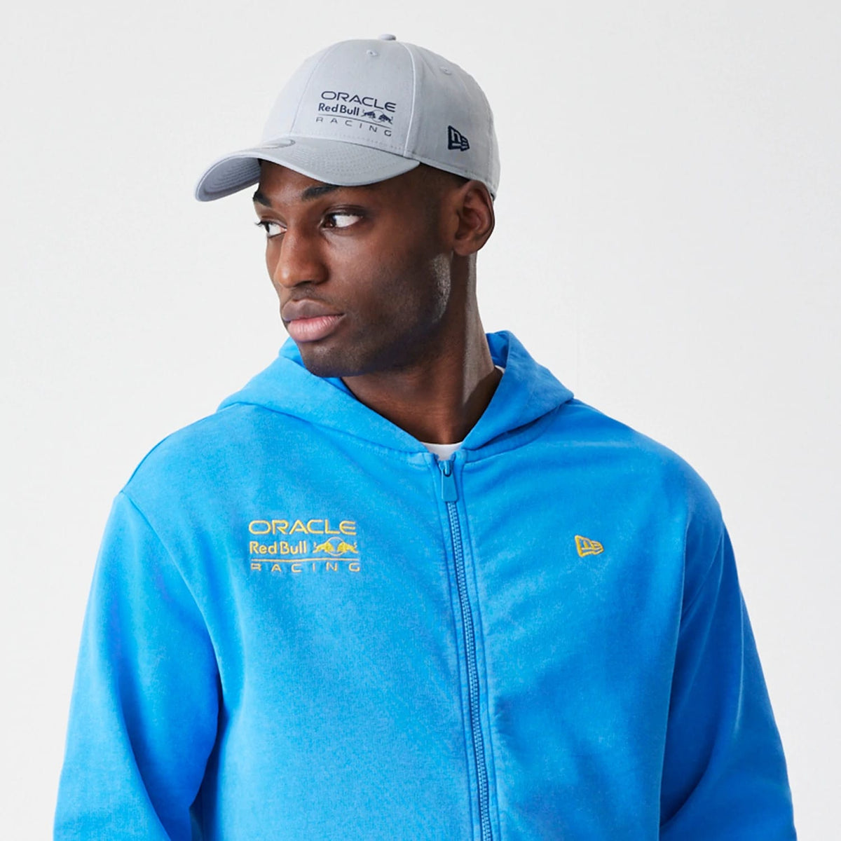 Red Bull Racing Blue Oversized Full Zip Hoodie-zelvios