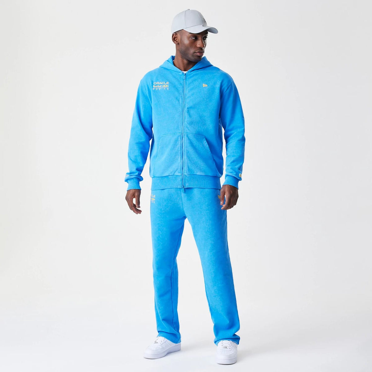 Red Bull Racing Blue Oversized Full Zip Hoodie-zelvios