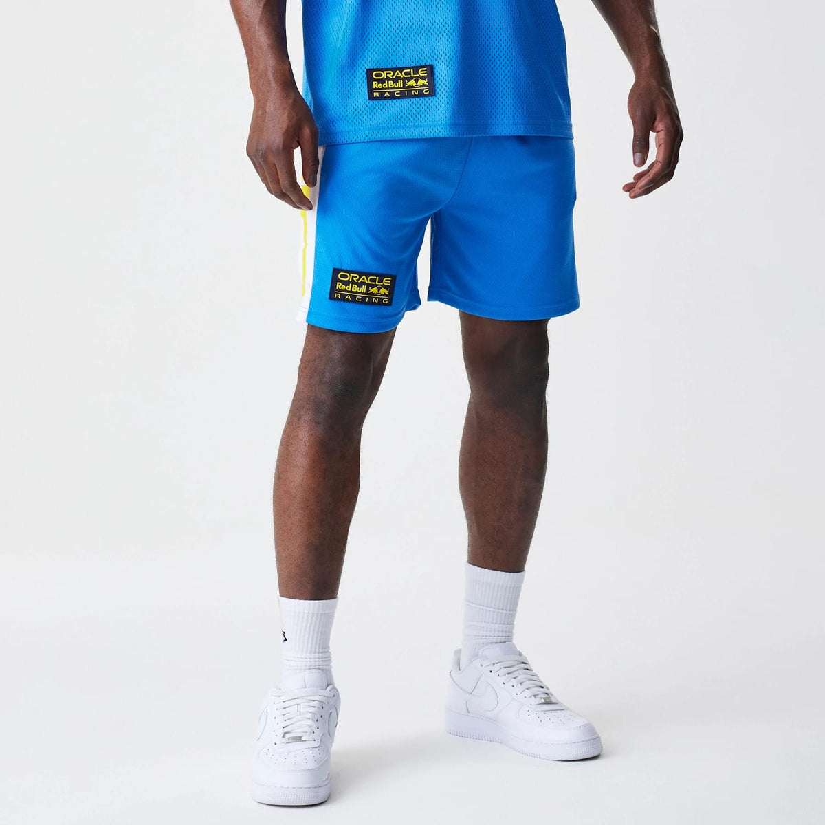 Red Bull Racing Graphic Mesh Blue Shorts-zelvios