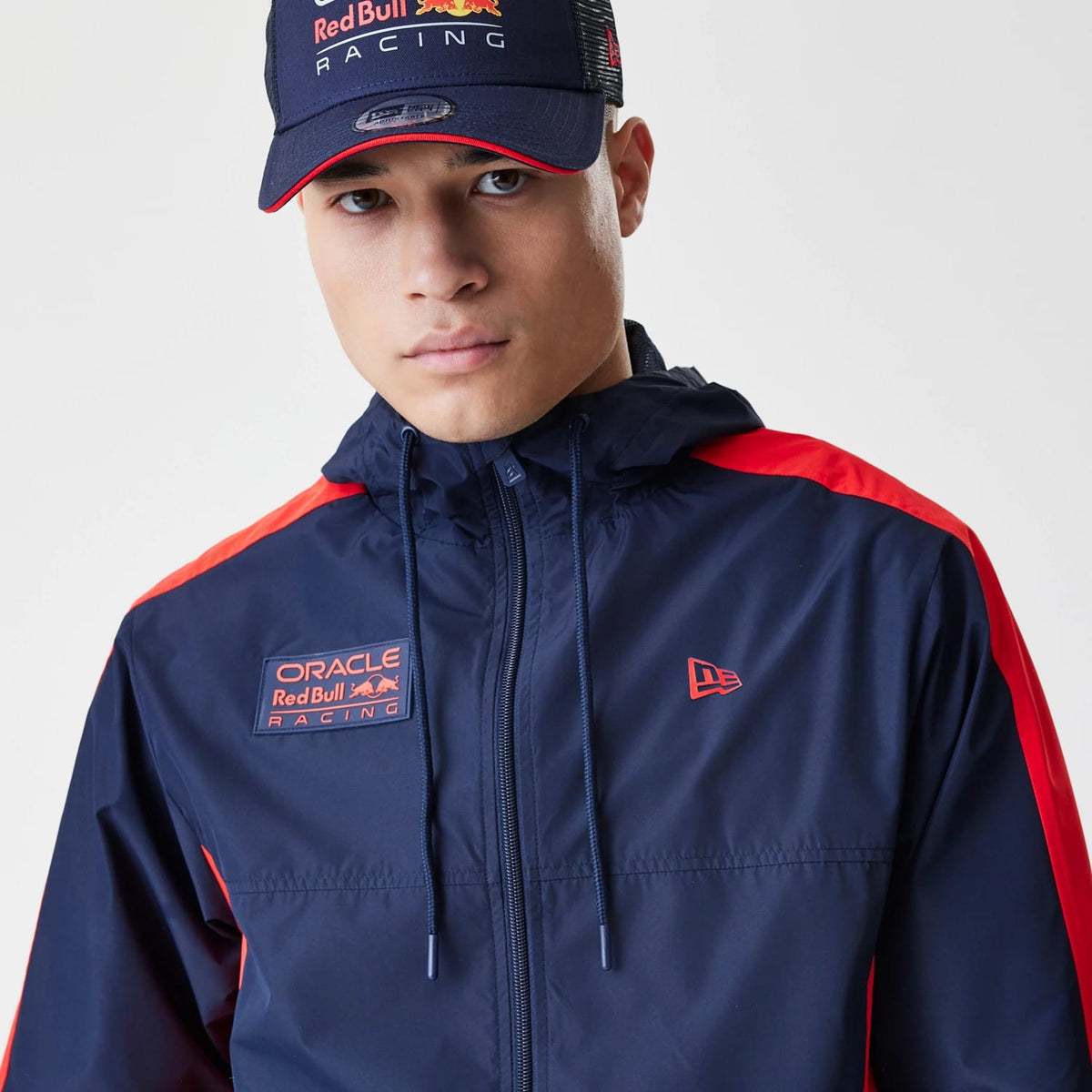 Red Bull Racing Dark Blue Windrunner Jacket-zelvios