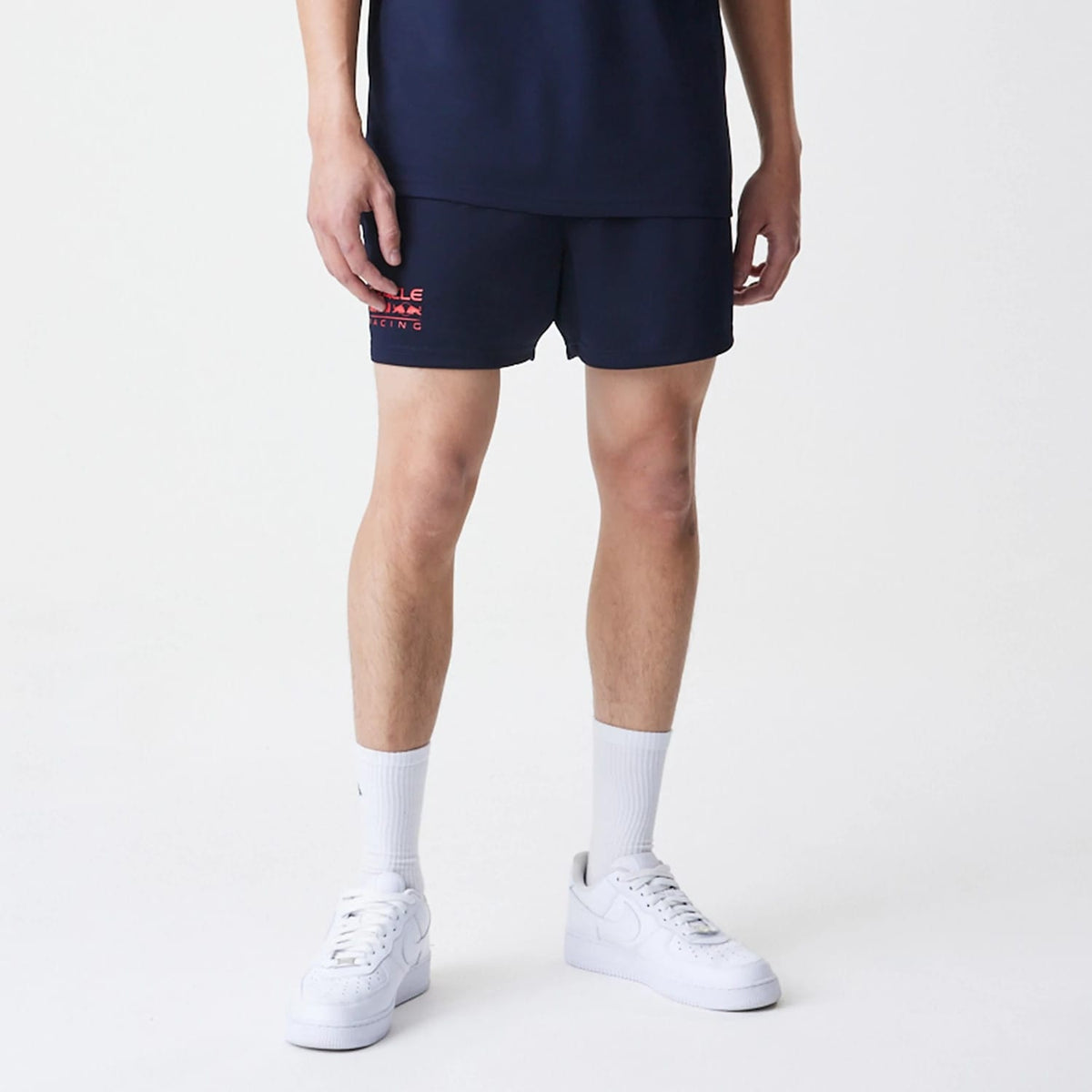 Red Bull Racing Graphic Dark Blue Football Shorts-zelvios